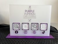 A5/A4 Landscape Social Media Sign - Frosted & Mirrored - Image 4