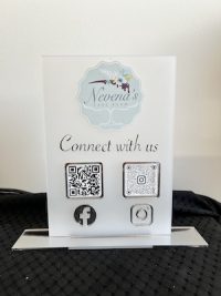 A5/A4 Portrait Social Media Sign - Frosted & Mirrored - Image 3