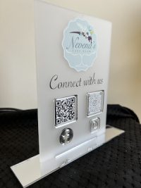 A5/A4 Portrait Social Media Sign - Frosted & Mirrored - Image 2