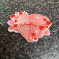 Direct Print Happy Valentines Day with hearts Cake Disc - Acrylic - Image 4